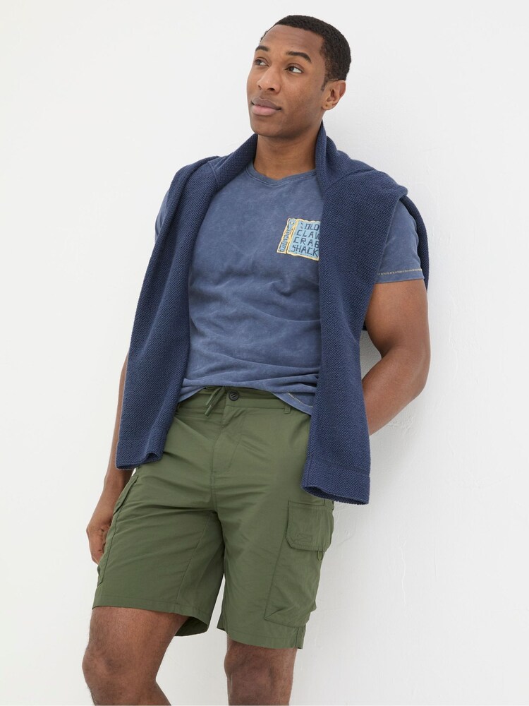 FatFace Green Snowdon Hybrid Cargo Shorts - Image 1 of 4 FatFace Green Snowdon Hybrid Cargo Shorts - Image 1 of 4