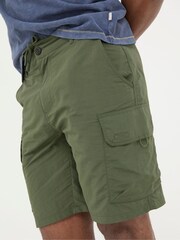 FatFace Green Snowdon Hybrid Cargo Shorts - Image 3 of 4