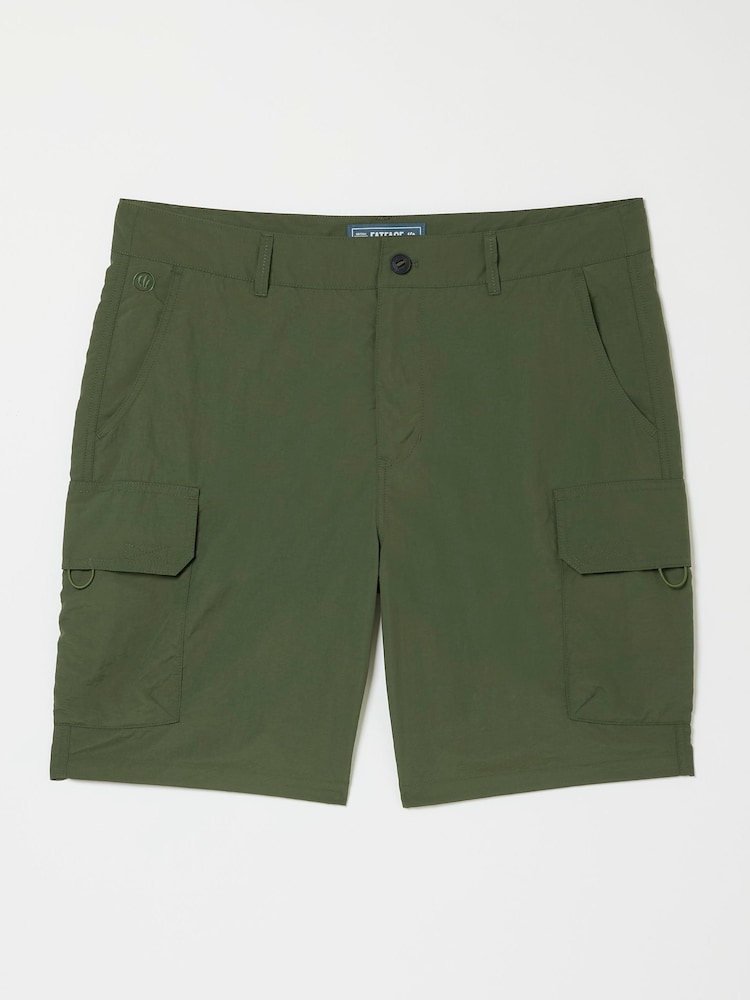 FatFace Green Snowdon Hybrid Cargo Shorts - Image 4 of 4 FatFace Green Snowdon Hybrid Cargo Shorts - Image 4 of 4