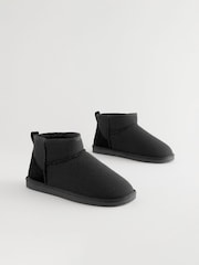 Grey Textured Boot Slippers - Image 2 of 6