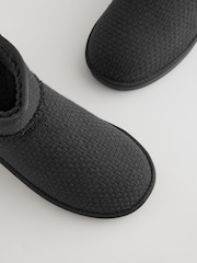 Grey Textured Boot Slippers - Image 3 of 6