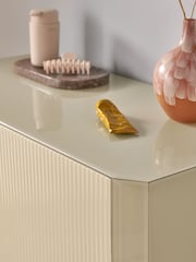 MADE.COM Ecru White Eleni 3 Drawer Chest of Drawers - Image 3 of 4