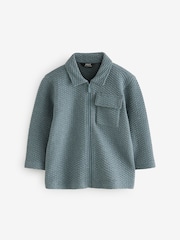 Charcoal Grey Zip Through Textured Jacket (3mths-7yrs) - Image 1 of 4