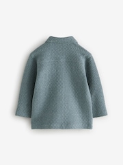 Charcoal Grey Zip Through Textured Jacket (3mths-7yrs) - Image 3 of 4