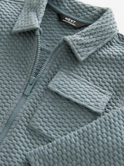 Charcoal Grey Zip Through Textured Jacket (3mths-7yrs) - Image 4 of 4