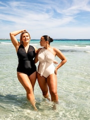 Curvy Kate Cream Wrapsody Bandeau Strapless Multiway Swimsuit - Image 2 of 7