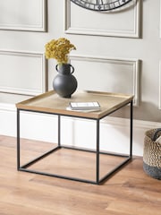 Pacific Gold Franklin Cast Metal Coffee Table - Image 1 of 6