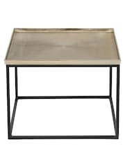 Pacific Gold Franklin Cast Metal Coffee Table - Image 2 of 6