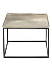 Pacific Gold Franklin Cast Metal Coffee Table - Image 3 of 6