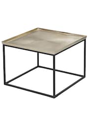 Pacific Gold Franklin Cast Metal Coffee Table - Image 4 of 6