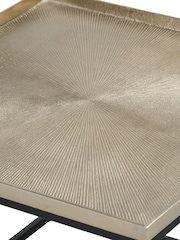 Pacific Gold Franklin Cast Metal Coffee Table - Image 5 of 6
