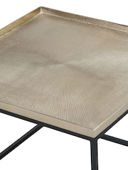 Pacific Gold Franklin Cast Metal Coffee Table - Image 6 of 6