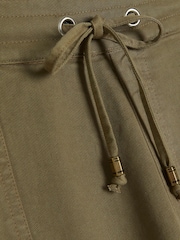 River Island Green Casual Relaxed Lyocell Shorts - Image 4 of 4