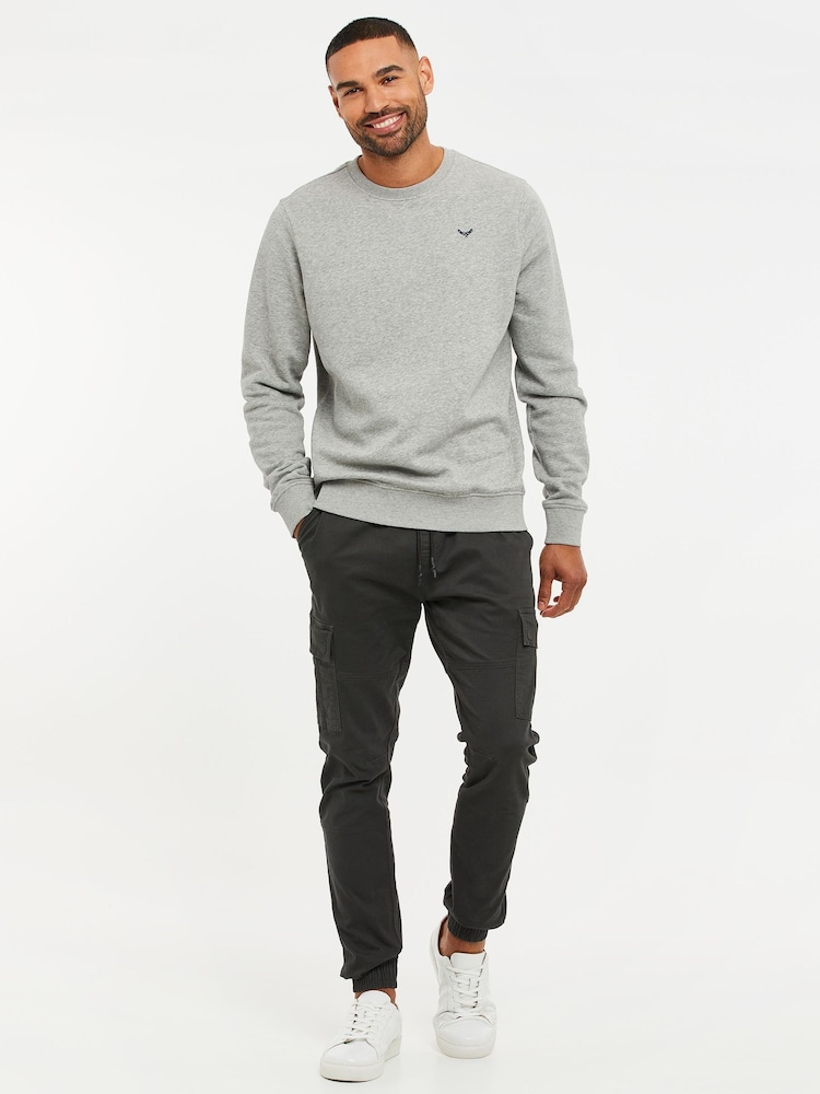 Lichtgrijs - Threadbare sweatshirt met ronde hals - Image 3 of 4