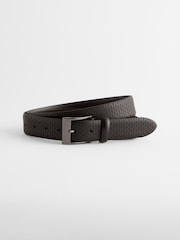 Black Geometric Signature Laser Engraved Belt - Image 1 of 3