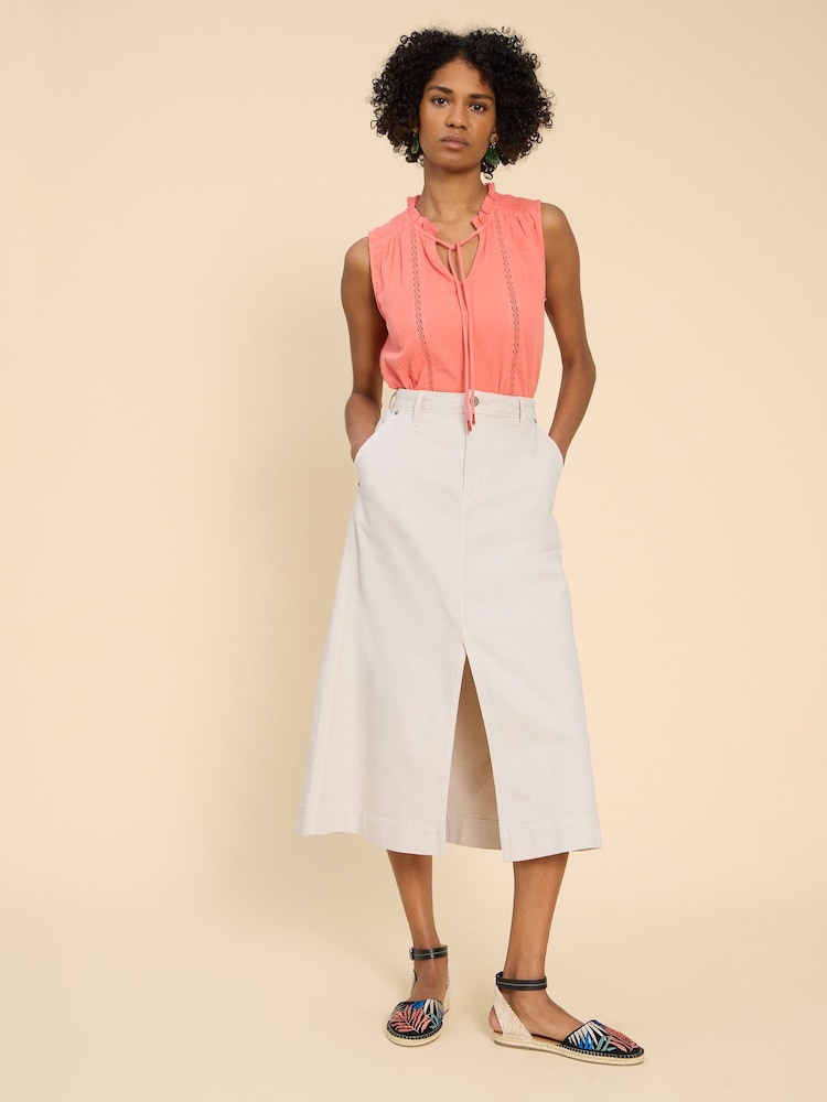 White Stuff Allie Denim-Midirock - Bild 1 von 7