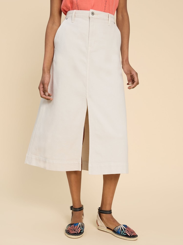 White Stuff Allie Denim-Midirock - Bild 2 von 7