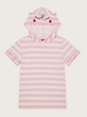 Angels By Accessorize Girls Pink Unicorn Towel Dress - Image 2 of 3