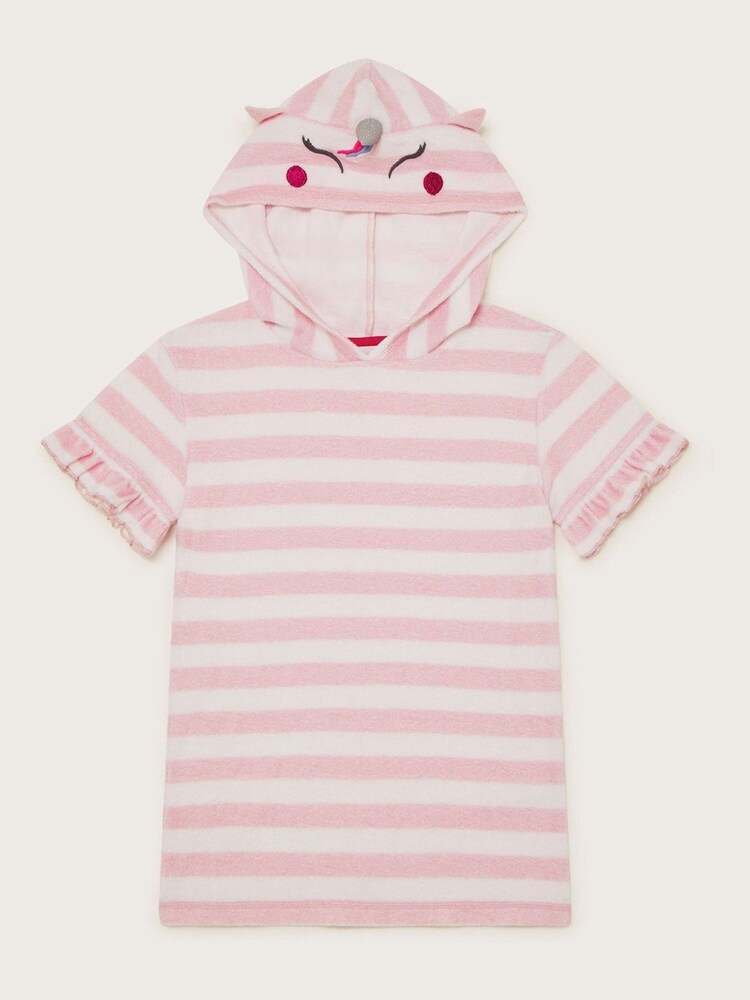 Angels By Accessorize Girls Pink Unicorn Towel Dress - Image 2 of 3