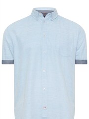 BadRhino Big & Tall Blue 100% Cotton Slub Shirt - Image 2 of 3