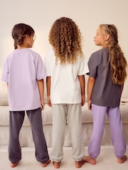 Charcoal Grey Jogger Pyjamas 3 Pack (3-16yrs) - Image 3 of 13