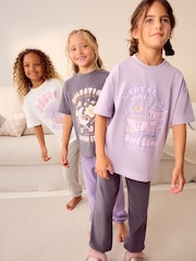 Charcoal Grey Jogger Pyjamas 3 Pack (3-16yrs) - Image 4 of 13