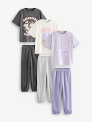 Charcoal Grey Jogger Pyjamas 3 Pack (3-16yrs) - Image 5 of 13