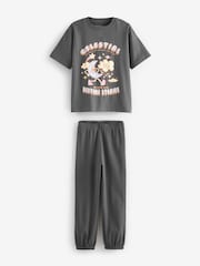 Charcoal Grey Jogger Pyjamas 3 Pack (3-16yrs) - Image 6 of 13