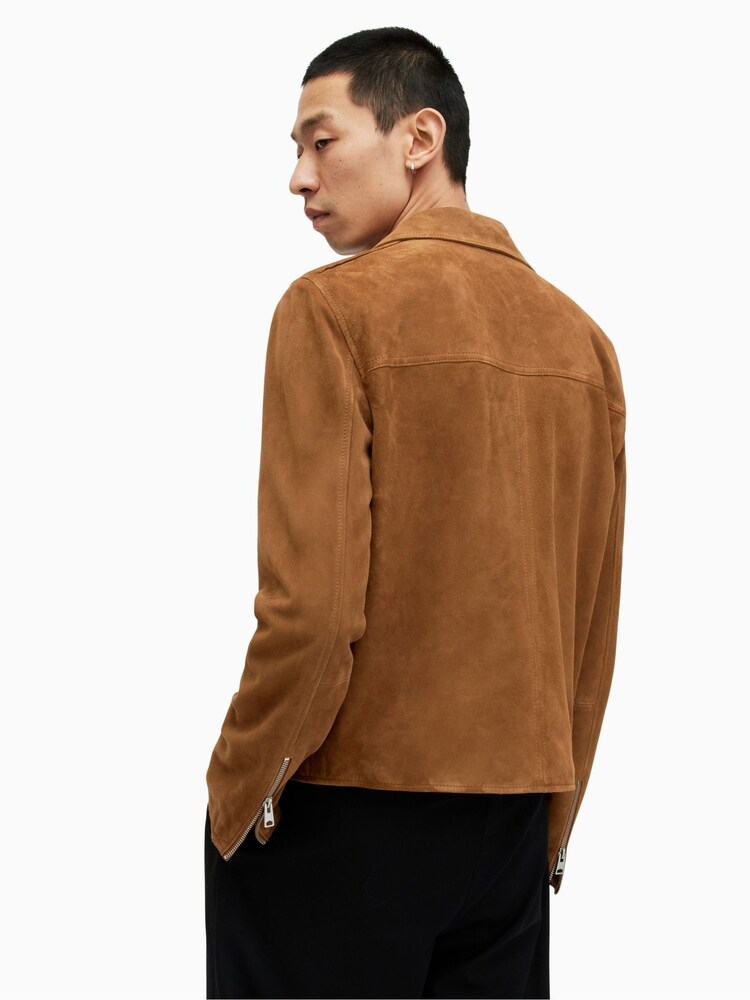 AllSaints Brown Tanner Jacket - Image 2 of 6