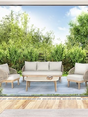 Kettler Natural Bali Garden Lounge Set - Image 1 of 2
