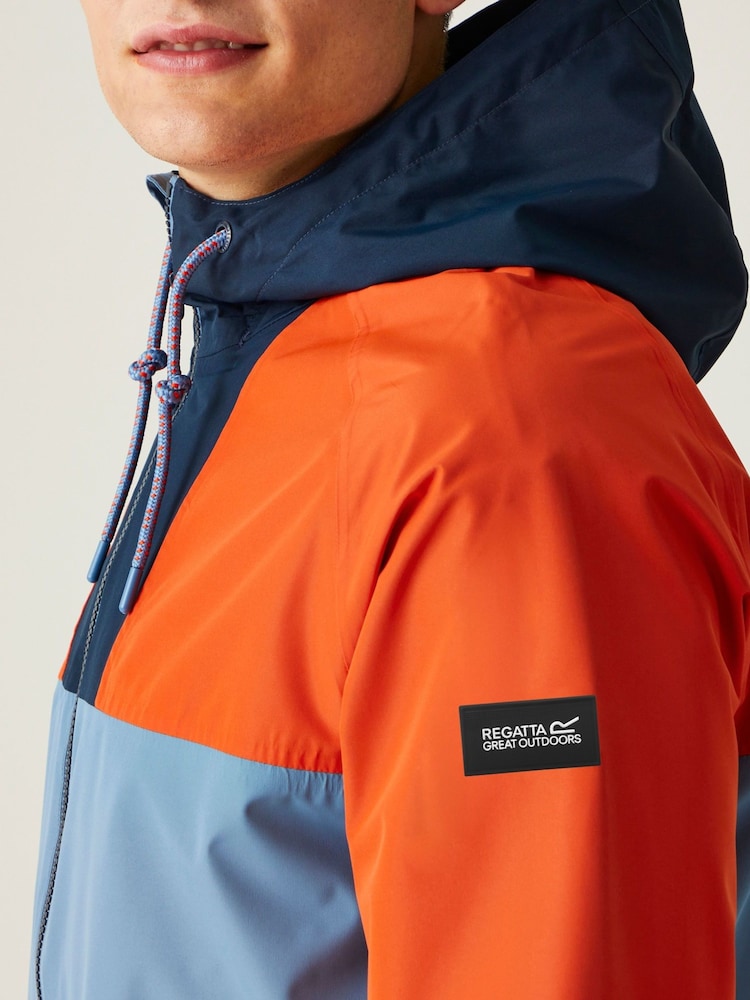Regatta Orange Belcastel Waterproof Hooded Jacket - Image 4 of 9
