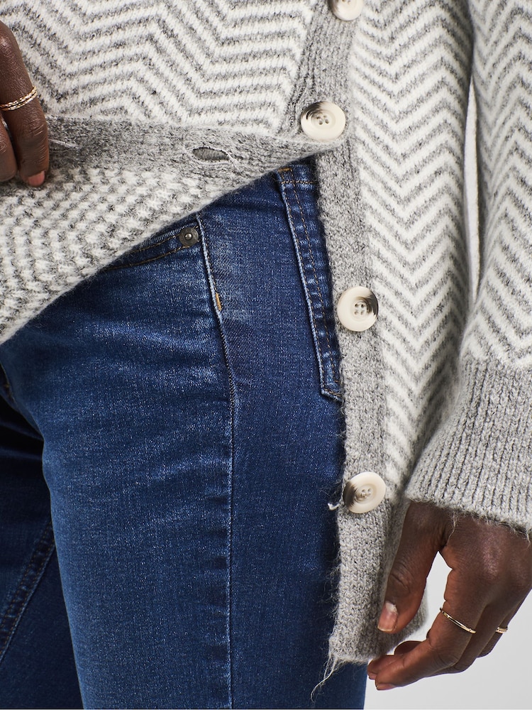 JoJo Maman Bébé Charcoal Grey Maternity And Nursing Turtle Neck Jumper - Image 4 of 4