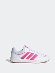 adidas Pink/White Kids Tensaur Switch Trainers - Image 1 of 8