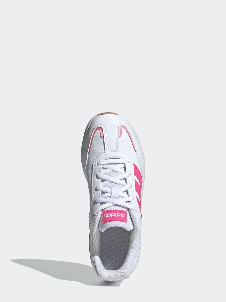 adidas Pink/White Kids Tensaur Switch Trainers - Image 2 of 8
