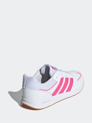 adidas Pink/White Kids Tensaur Switch Trainers - Image 6 of 8