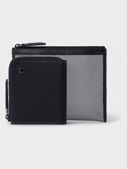 OSPREY LONDON The Business Class 3/4 Nylon Zip Around Black Wallet - Image 1 of 5