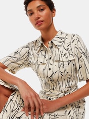 Whistles Bamboo Shoots Fontella White Dress - Image 4 of 6