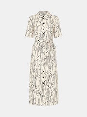 Whistles Bamboo Shoots Fontella White Dress - Image 5 of 6