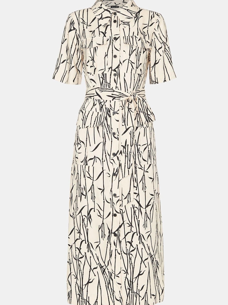 Whistles Bamboo Shoots Fontella White Dress - Image 6 of 6