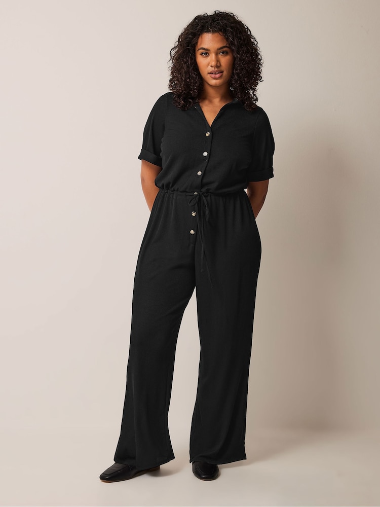 Negro - Evans Jersey Jumpsuit - Imagen 1 de 4