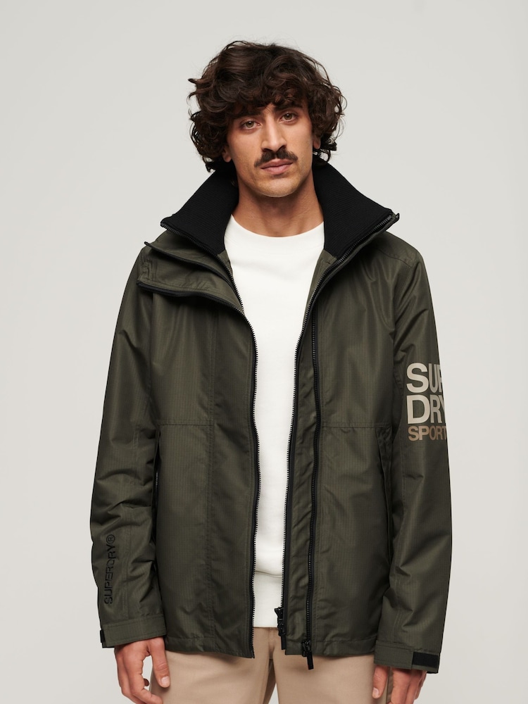 Superdry Green Hooded Yachter SD Windbreaker Jacket - Image 1 of 4 Superdry Green Hooded Yachter SD Windbreaker Jacket - Image 1 of 4
