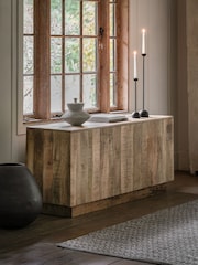 Gallery Home Natural Millom 4 Door Sideboard - Image 1 of 6