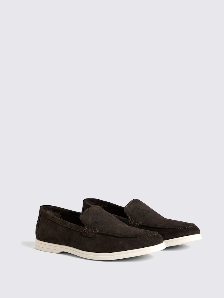 MOSS Brown Lewisham Suede Casual Loafers - Image 1 of 5