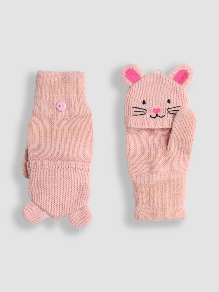 Mitones con dedos en tejido novedad y detalle de ratón de Jojo Maman Bébé - Imagen 3 de 3