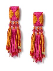 Aela Pink Bead Earrings - Image 2 of 3