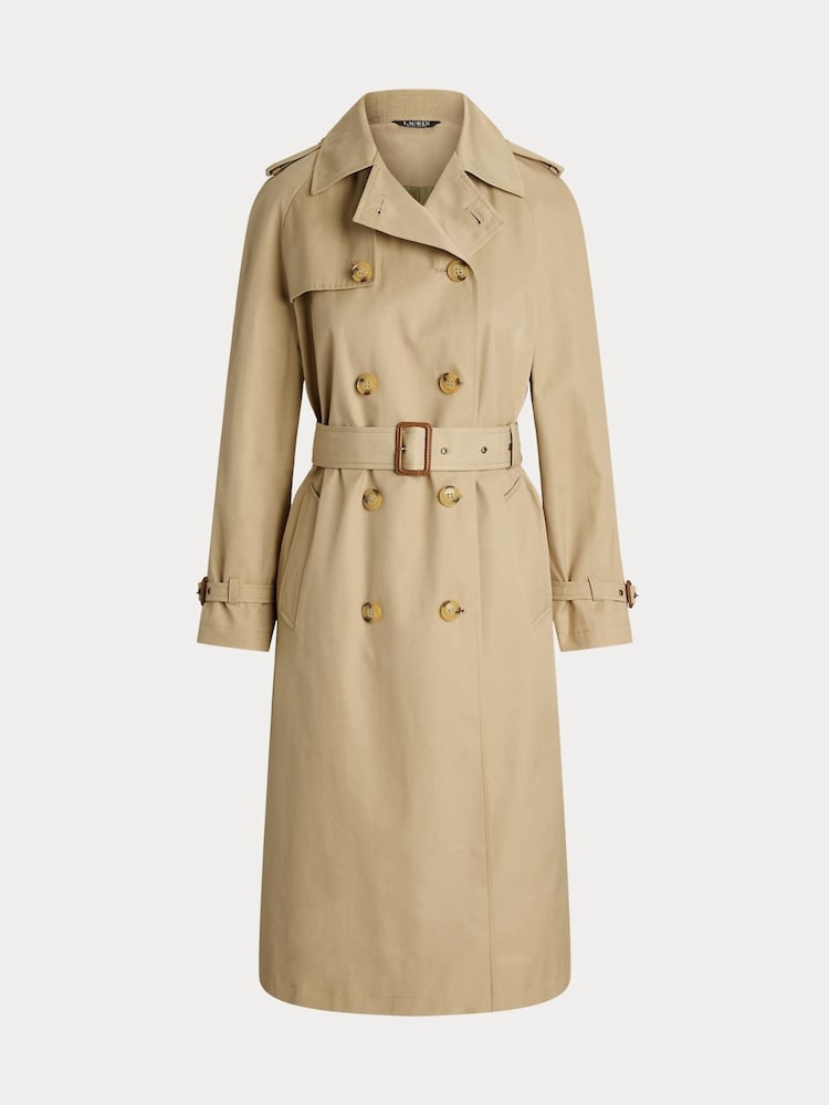 Lauren Ralph Lauren Double Breasted Belted Trench Coat - Image 10 of 10