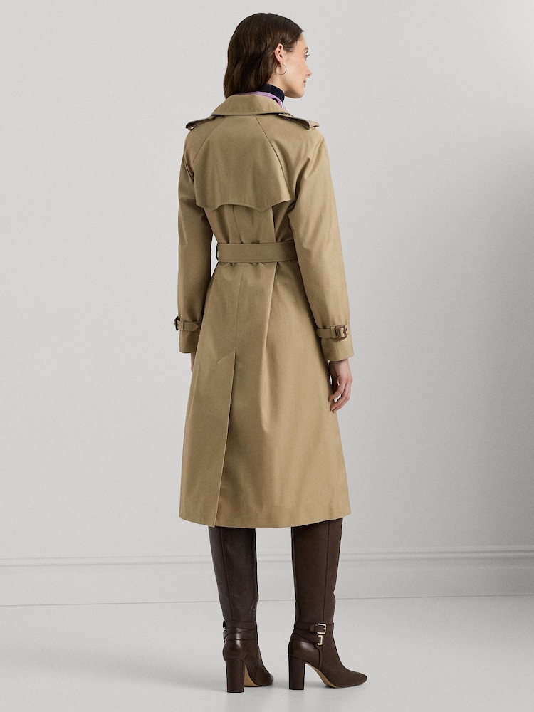 Lauren Ralph Lauren Double Breasted Belted Trench Coat - Image 4 of 10