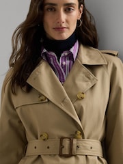 Lauren Ralph Lauren Double Breasted Belted Trench Coat - Image 5 of 10