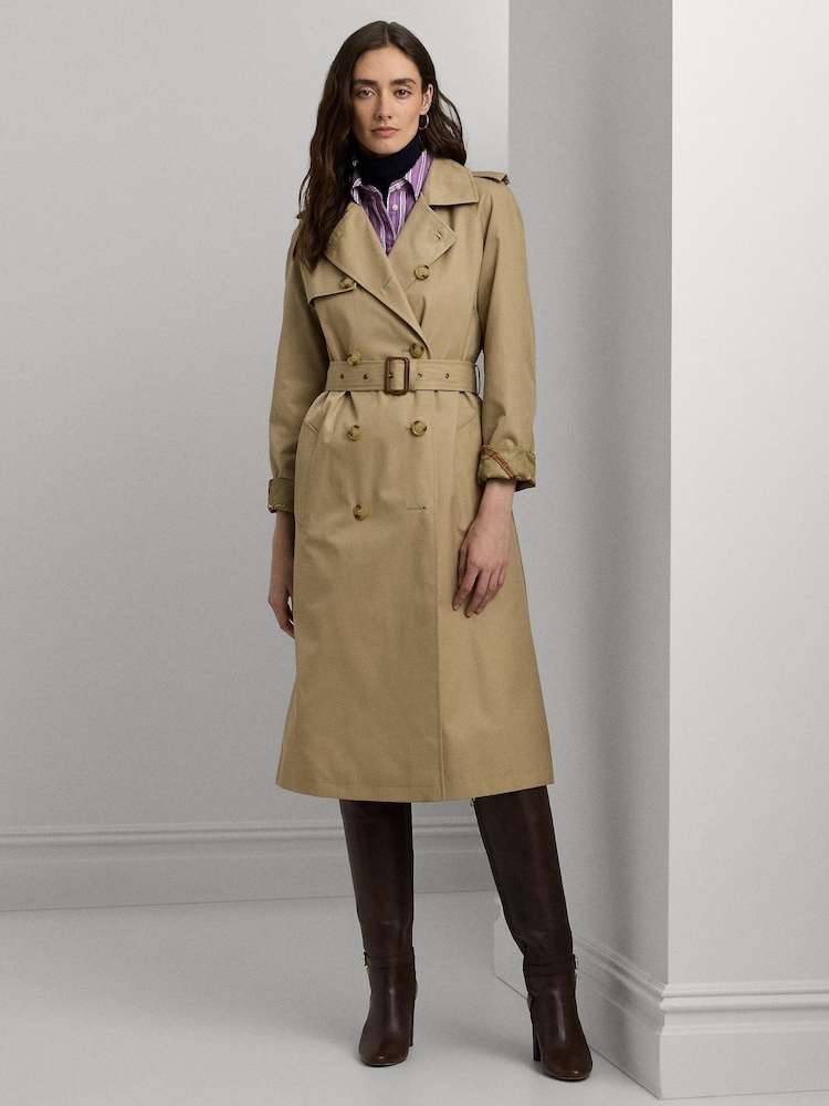 Lauren Ralph Lauren Double Breasted Belted Trench Coat - Image 7 of 10