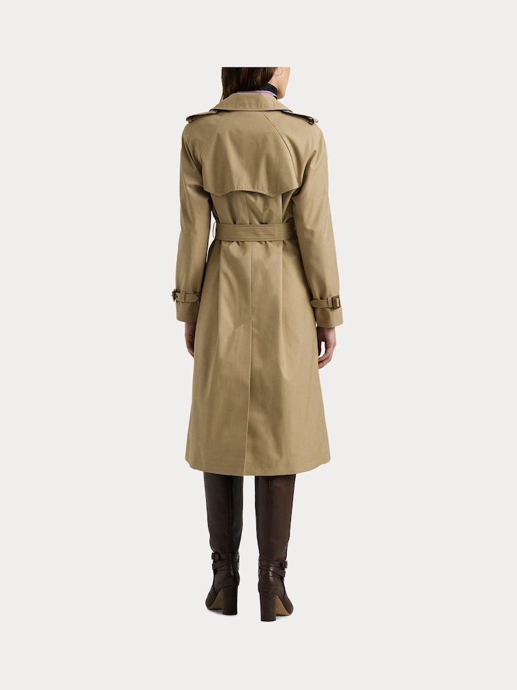 Lauren Ralph Lauren Double Breasted Belted Trench Coat - Image 8 of 10